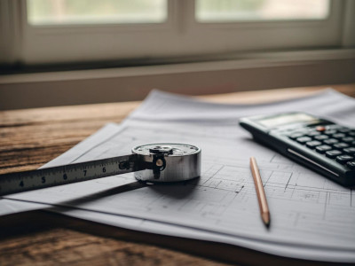 Plans architecte et détails de projet de construction