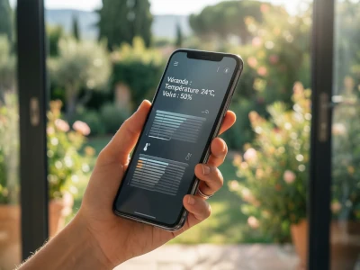 Domotique véranda contrôle smartphone Var