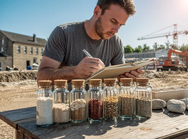 Analyse géologique du sol argileux et sablonneux pour travaux extérieurs Fréjus