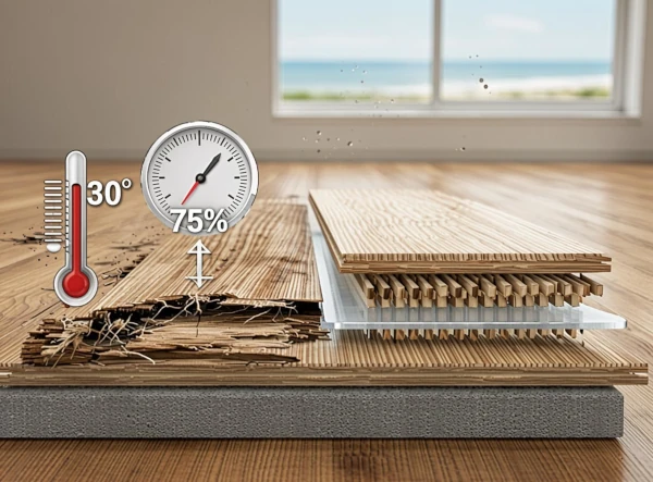 Impact climat méditerranéen humidité bois parquet Fréjus